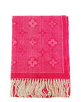 Geometric Print Scarf With Fringe