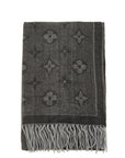 Geometric Print Scarf With Fringe