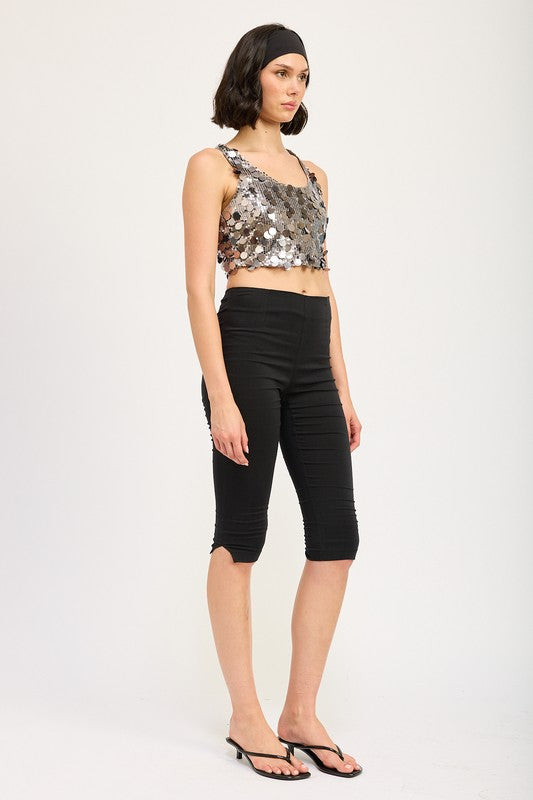 Emory Park Sequin Racer Back Top