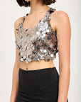 Emory Park Sequin Racer Back Top