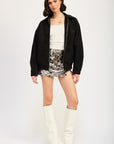 Emory Park Sequin Mini Skirt with Slit