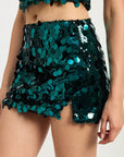 Emory Park Sequin Mini Skirt with Slit