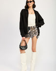 Emory Park Sequin Mini Skirt with Slit