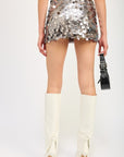 Emory Park Sequin Mini Skirt with Slit