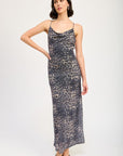 Emory Park Slight Cowl Maxi Dress with Open Back