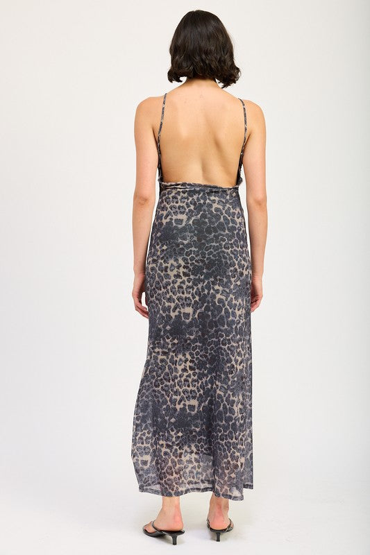 Emory Park Slight Cowl Maxi Dress with Open Back