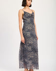 Emory Park Slight Cowl Maxi Dress with Open Back