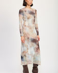 Emory Park Long Sleeve Maxi Dress with Slit