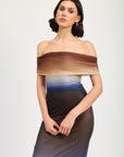 Emory Park Off Shoulder Ombre Midi Dress