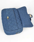 Quilted Denim Weekender Gym Bag