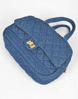 Quilted Denim Weekender Gym Bag