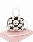 Faux Pearl Petite Convertible Swing Bag