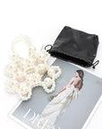 Faux Pearl Petite Convertible Swing Bag