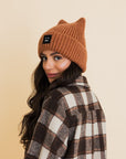 Chill Vibes Soft Ribbed Squared Face Beanie