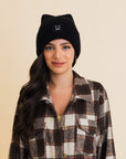 Chill Vibes Soft Ribbed Squared Face Beanie