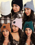 Chill Vibes Soft Ribbed Squared Face Beanie