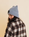 Chill Vibes Soft Ribbed Squared Face Beanie