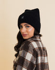 Chill Vibes Soft Ribbed Squared Face Beanie