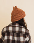 Chill Vibes Soft Ribbed Squared Face Beanie