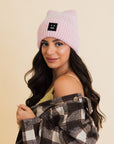 Chill Vibes Soft Ribbed Squared Face Beanie