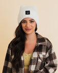 Chill Vibes Soft Ribbed Squared Face Beanie