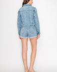 Artemis Vintage Embellished Classic Denim Jacket