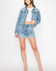 Artemis Vintage Embellished Classic Denim Jacket