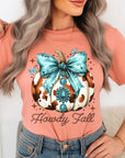 Howdy Fall Western Pumpkin Graphic Tee