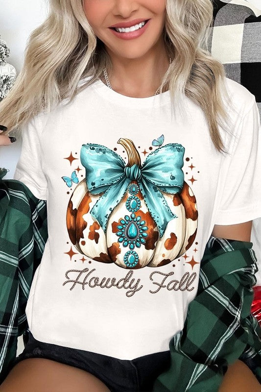 Howdy Fall Western Pumpkin Graphic Tee