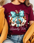 Howdy Fall Western Pumpkin Graphic Tee