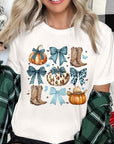 Turquoise Bow Western Fall Graphic Tee