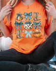 Turquoise Bow Western Fall Graphic Tee