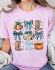 Turquoise Bow Western Fall Graphic Tee