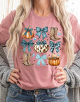 Turquoise Bow Western Fall Graphic Tee