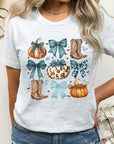 Turquoise Bow Western Fall Graphic Tee