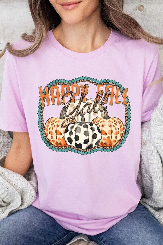 Happy Fall Y&#39;all Graphic Tee