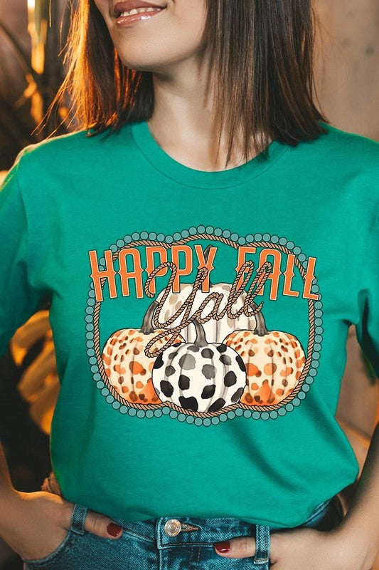 Happy Fall Y&#39;all Graphic Tee