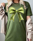 Grinchmas Coquette Bow Graphic Tee