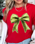 Grinchmas Coquette Bow Graphic Tee