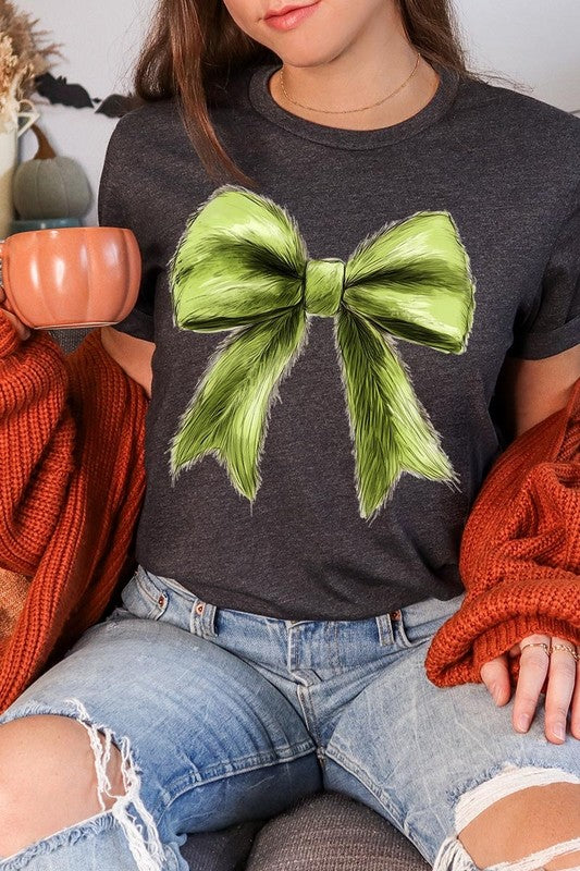 Grinchmas Coquette Bow Graphic Tee