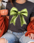 Grinchmas Coquette Bow Graphic Tee