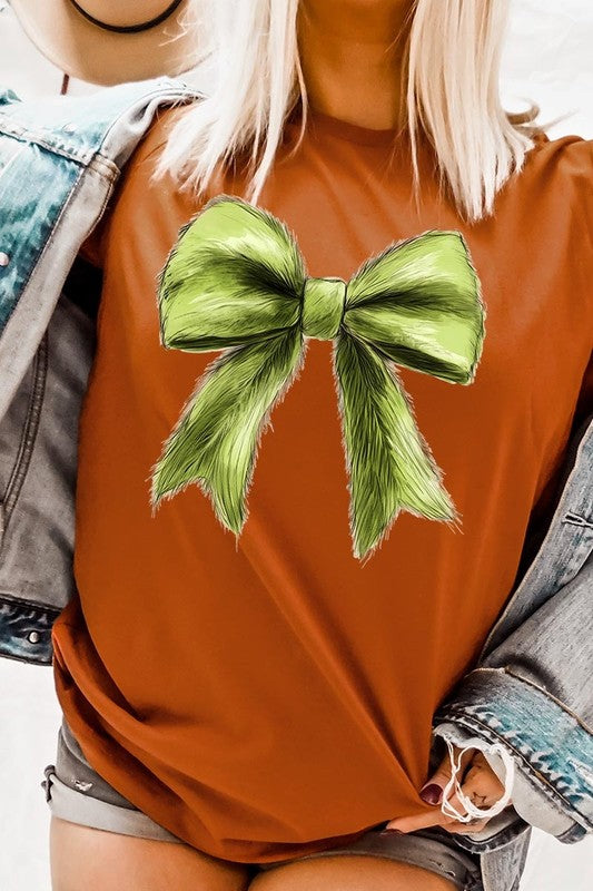 Grinchmas Coquette Bow Graphic Tee