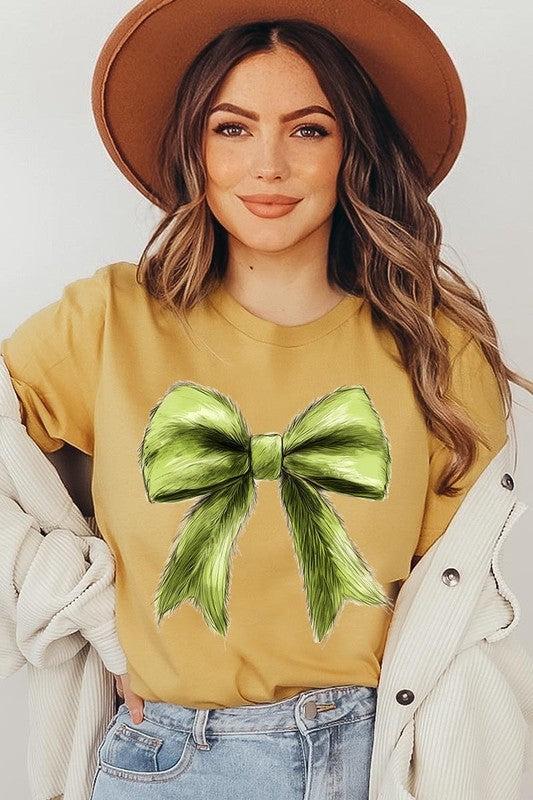 Grinchmas Coquette Bow Graphic Tee