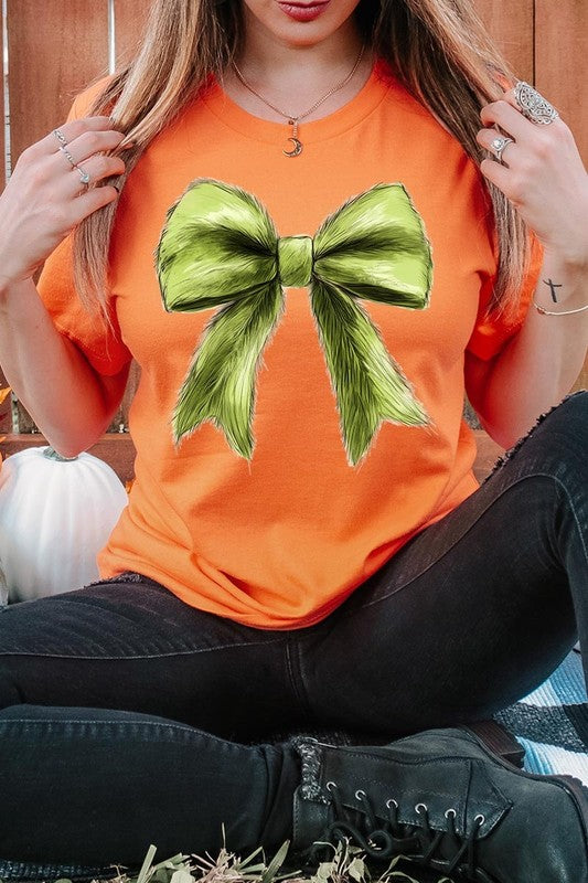 Grinchmas Coquette Bow Graphic Tee