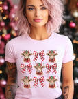 Christmas Highland Cow Graphic Tee