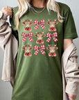 Christmas Highland Cow Graphic Tee