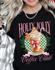 Holly Jolly Christmas Coffee Club Graphic Tee