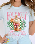 Holly Jolly Christmas Coffee Club Graphic Tee