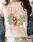 Holly Jolly Christmas Coffee Club Graphic Tee