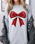 Christmas Santa Bow Graphic Tee